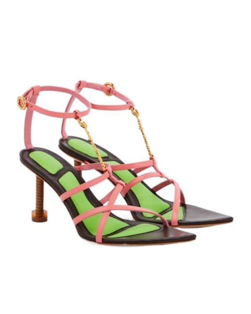 Jacquemus Metallic Les Sandales Pralu Hautes Pumps