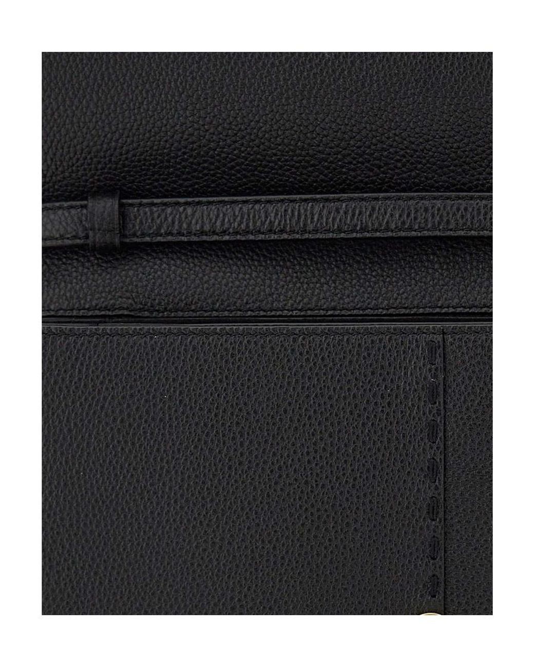 Tory Burch Black Logo Plaque Shoulder Bag
