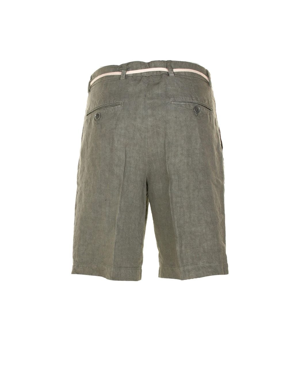 Aspesi Gray Logo Shorts