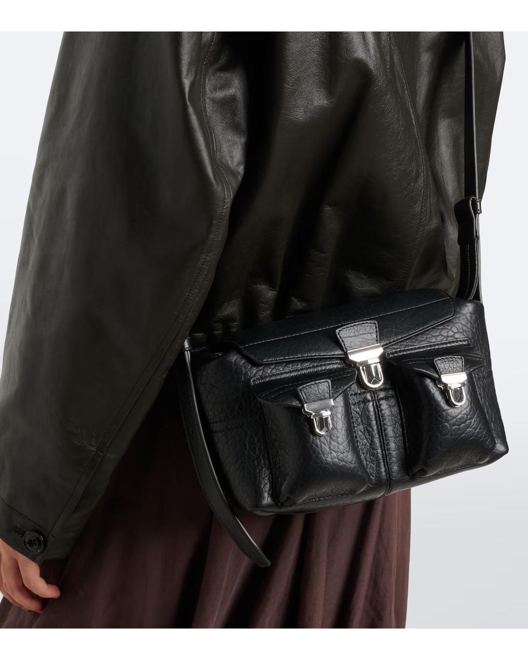 Lemaire Black Gear Shoulder Bag