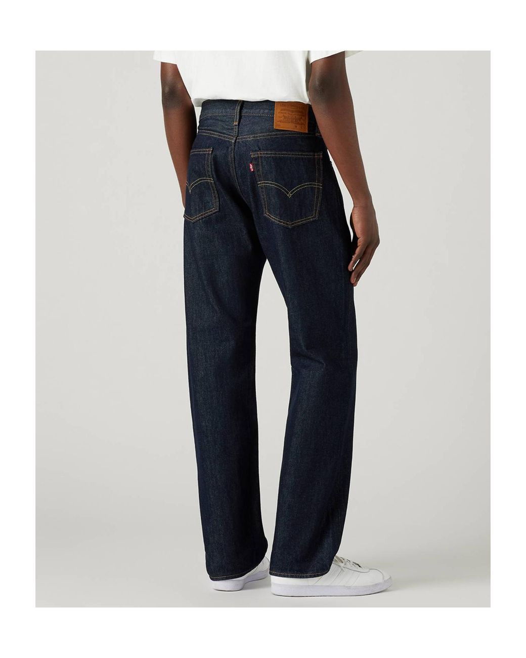 Levi's Blue 555 Relaxed Straight Trousers for men