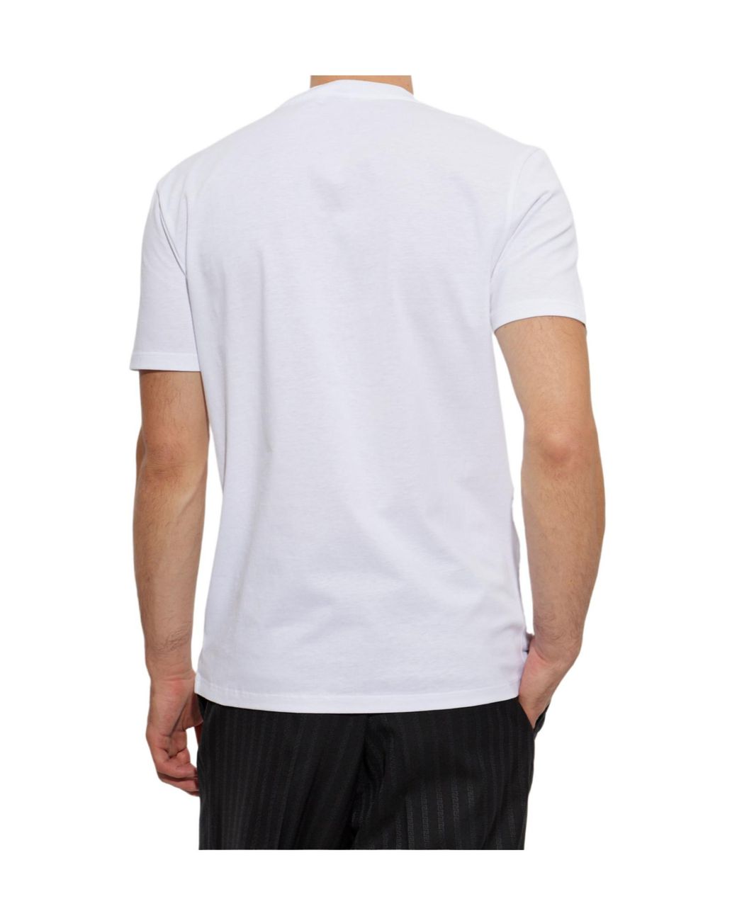 Versace White Crystal Medusa T-Shirt for men
