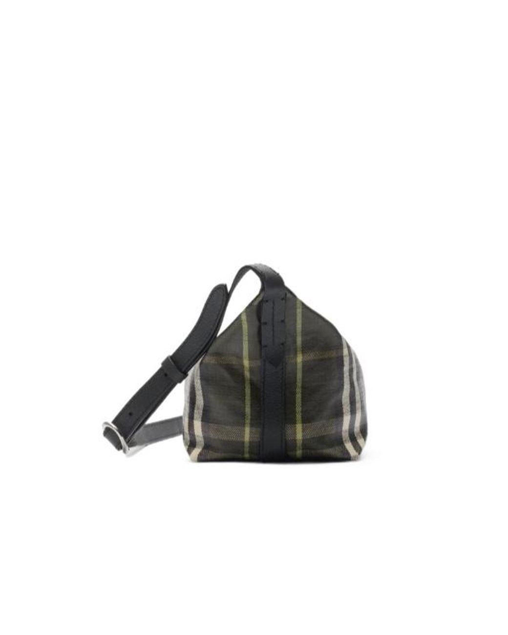 Burberry Gray Logo-Patch Shoulder Bag for men