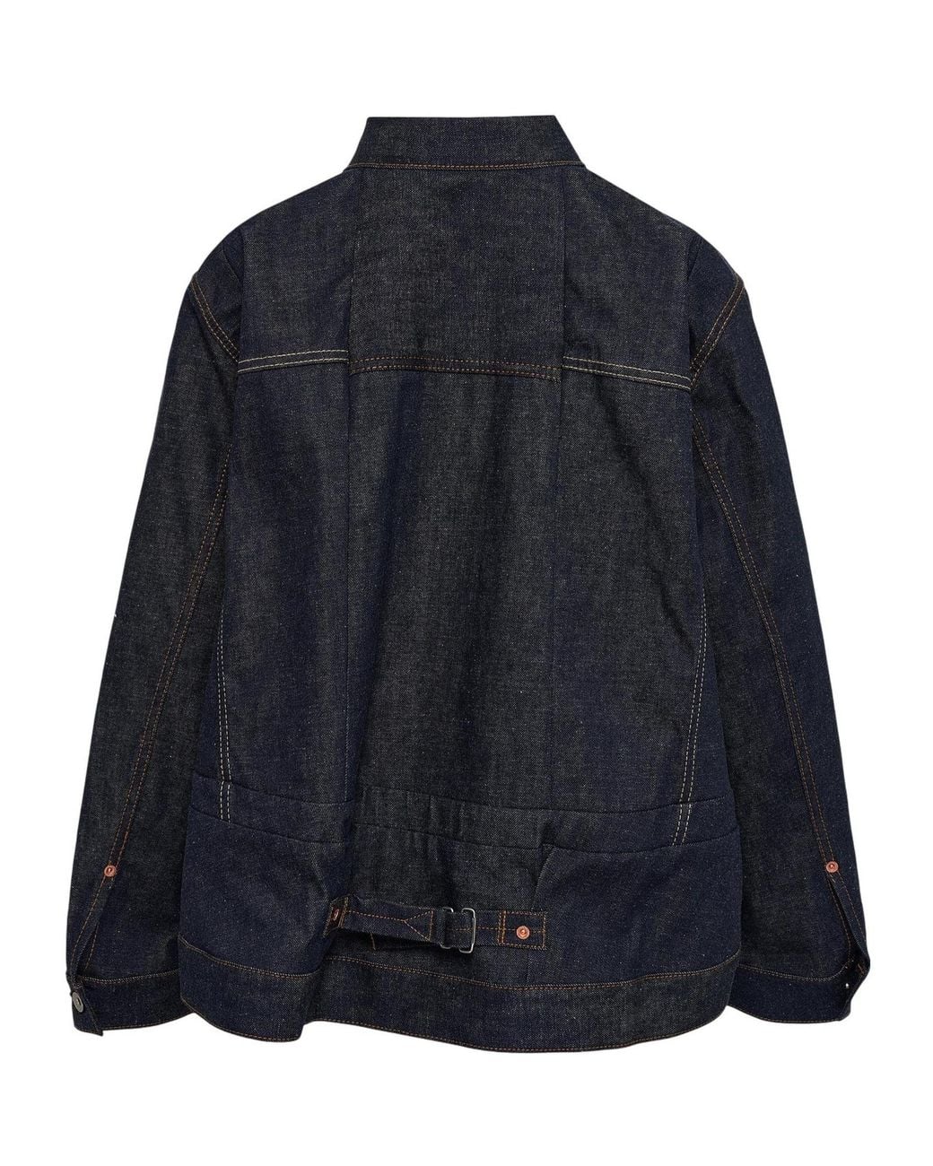 Sacai Blue Pocketed Cotton Jacket