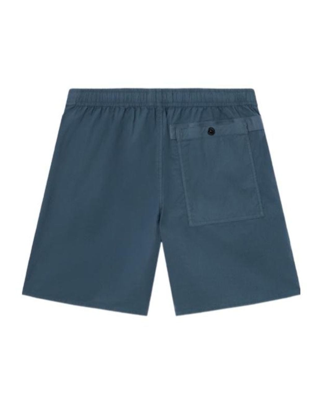 Stone Island Blue Loose-Wide-Leg-Fit Bermuda Shorts With Elastic Waist for men