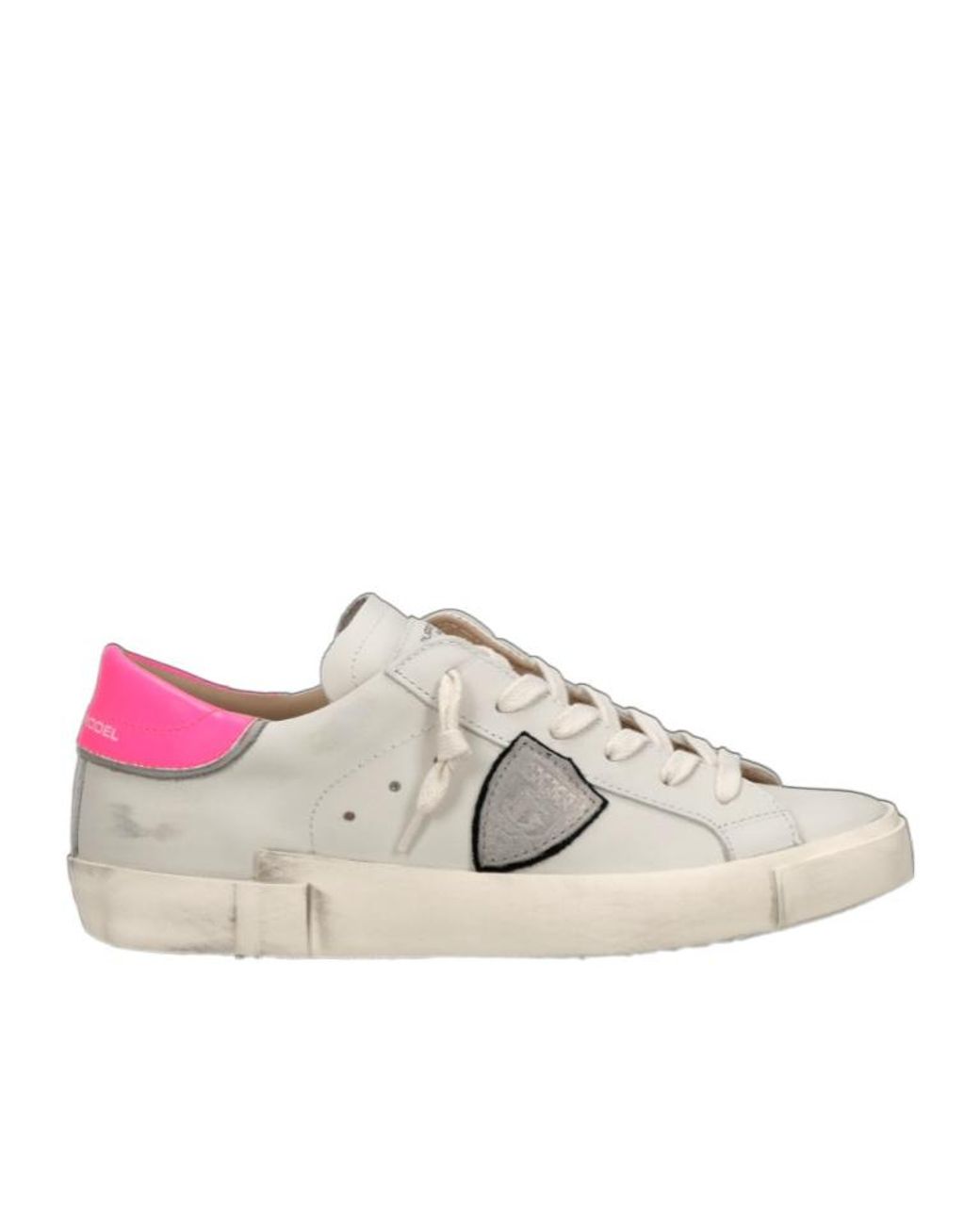 Philippe Model Pink Prsx Patch Low-Top Sneakers