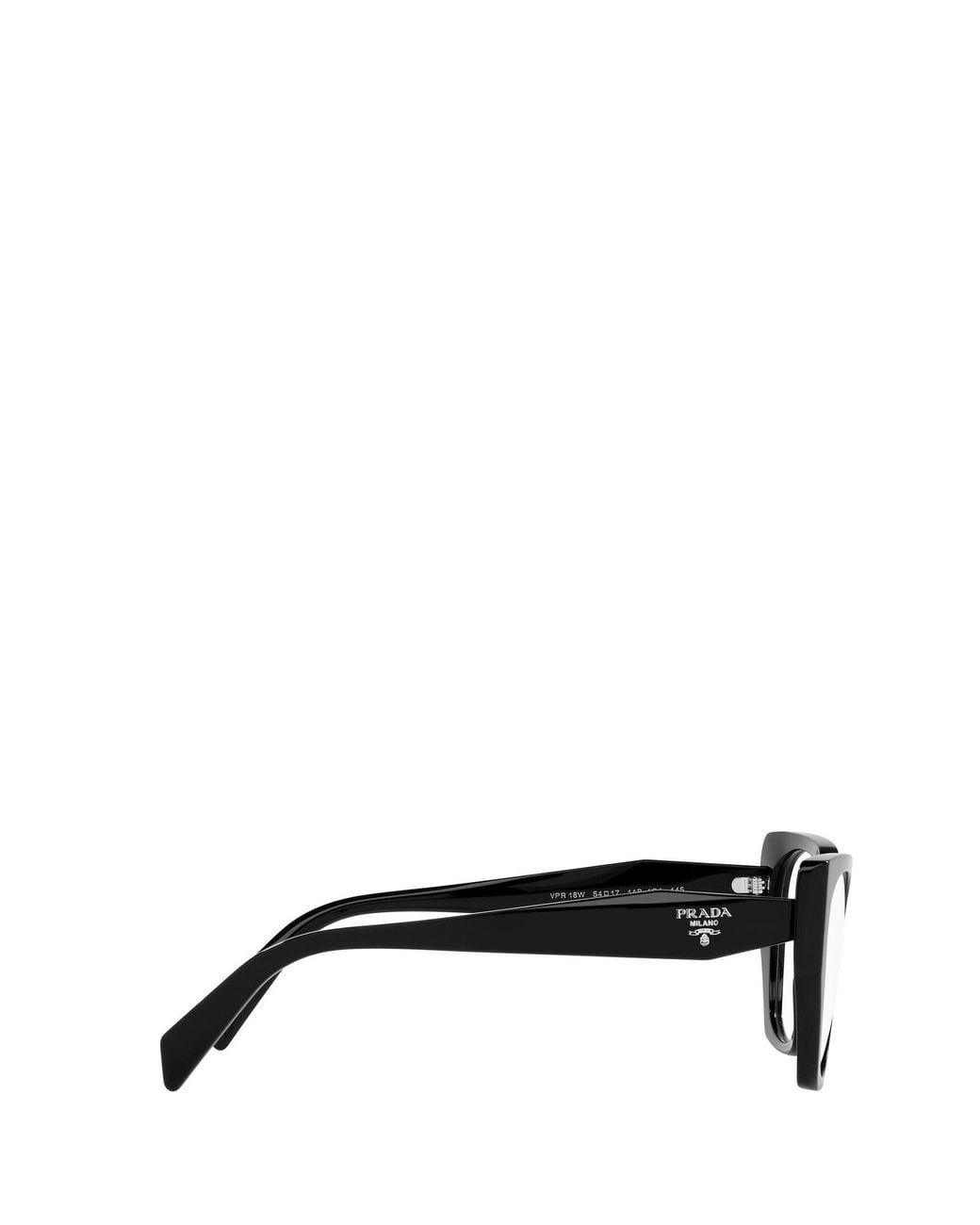 Prada White Eyewear Cat-Eye Glasses
