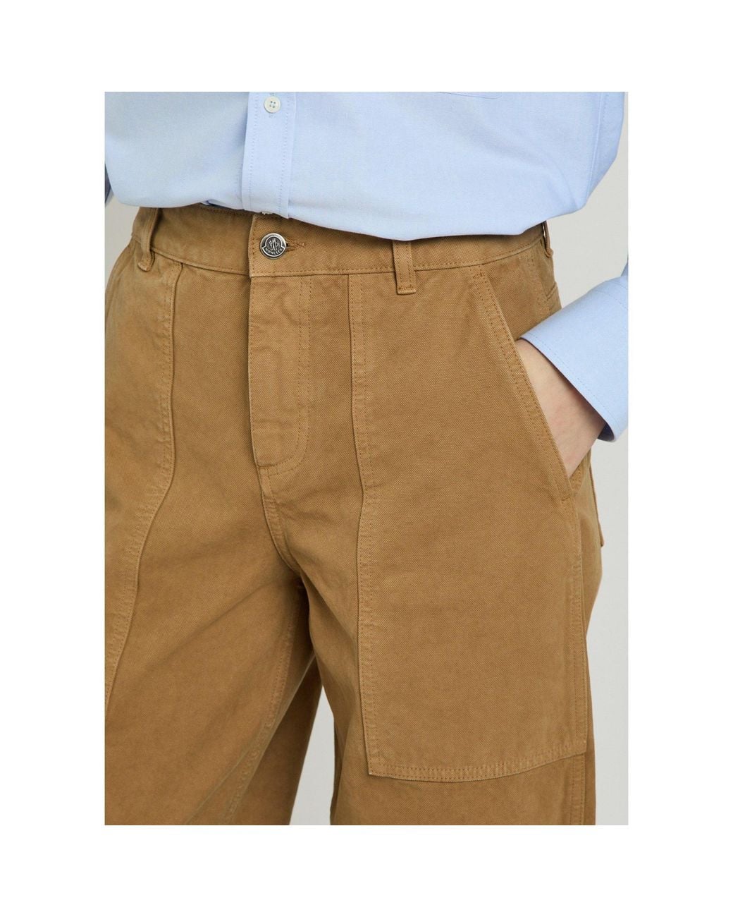Moncler Natural Casual Cargo Pants