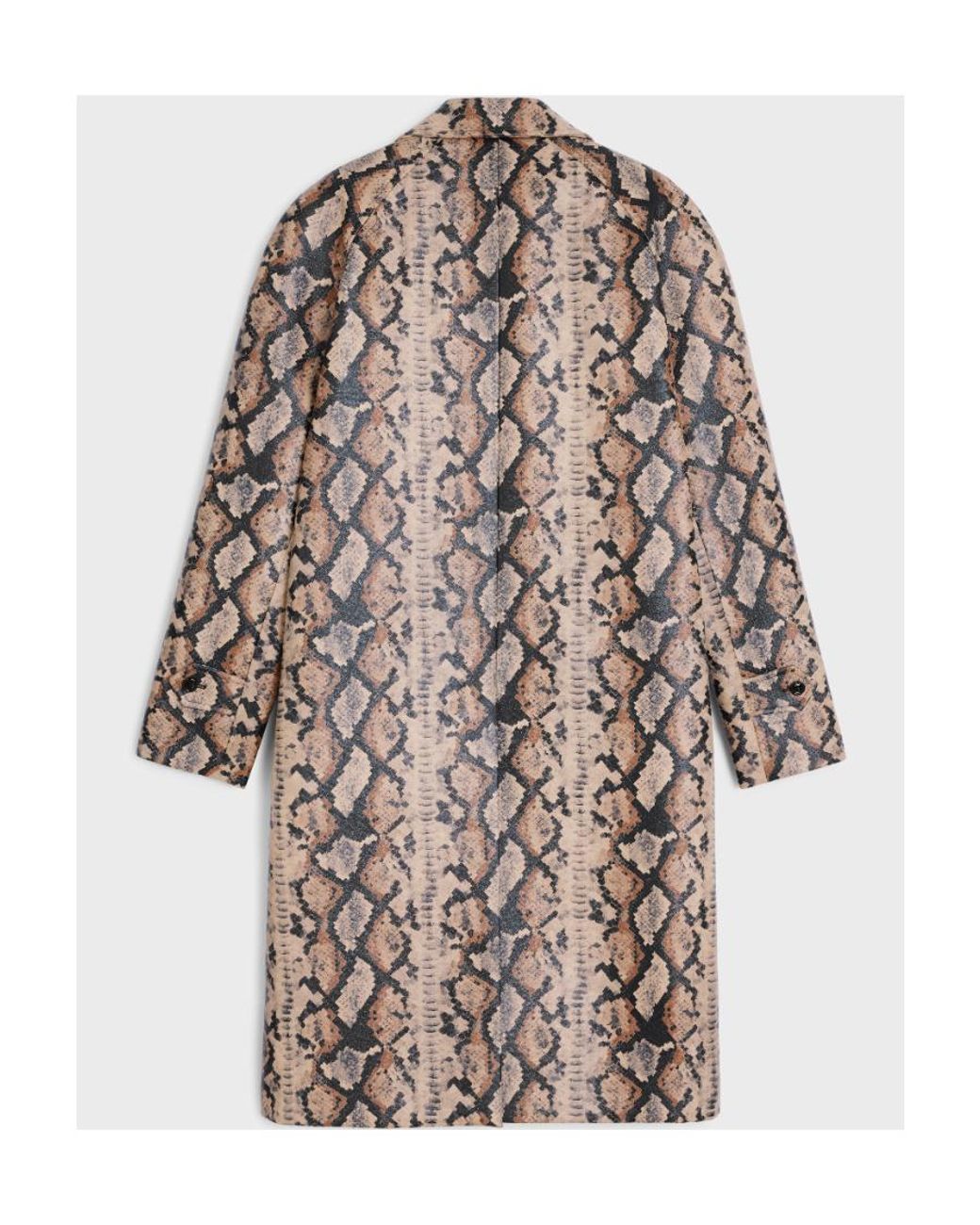 Céline Multicolor Oversized Python Mac Coat for men