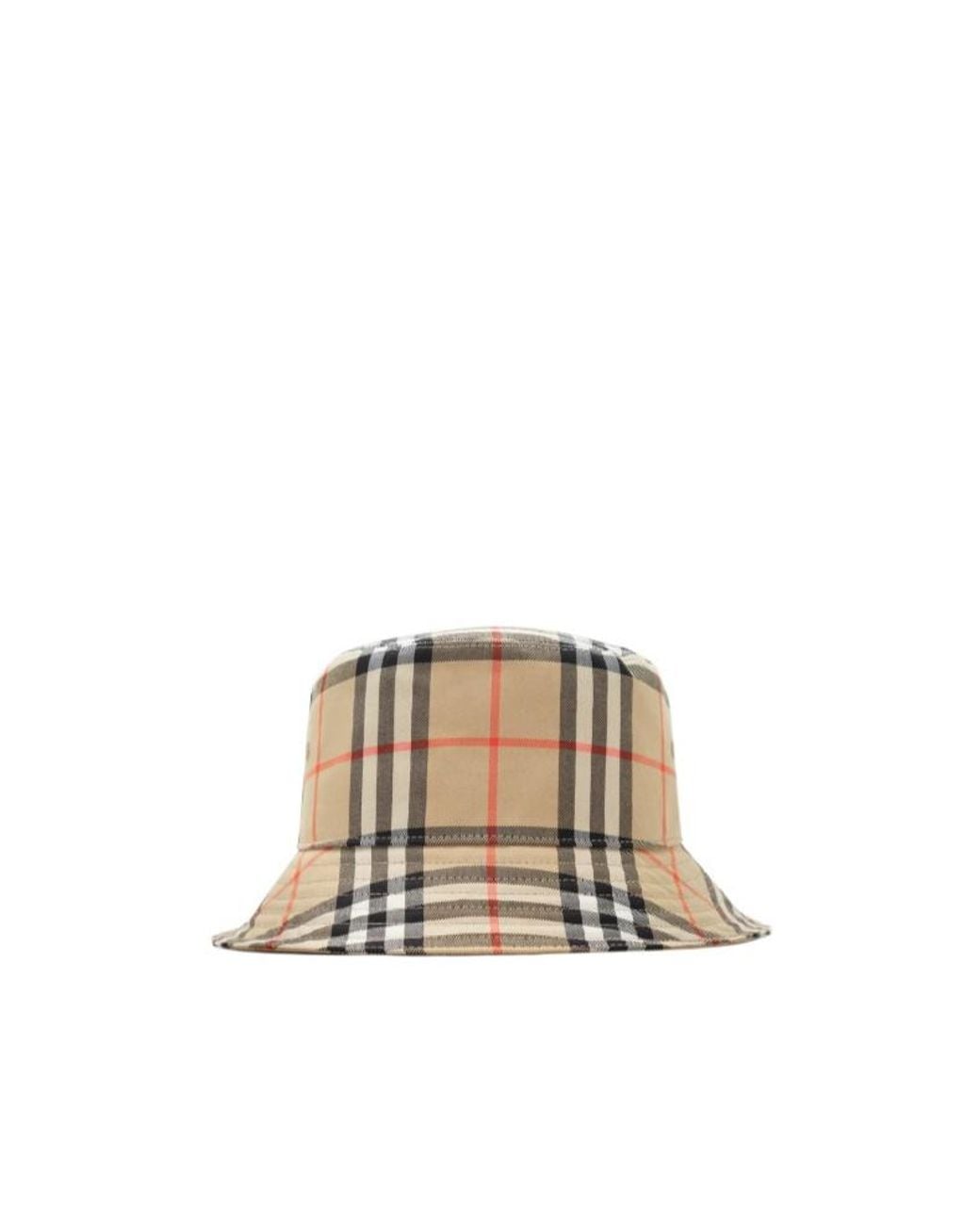 Burberry Natural Checked Bucket Hat for men