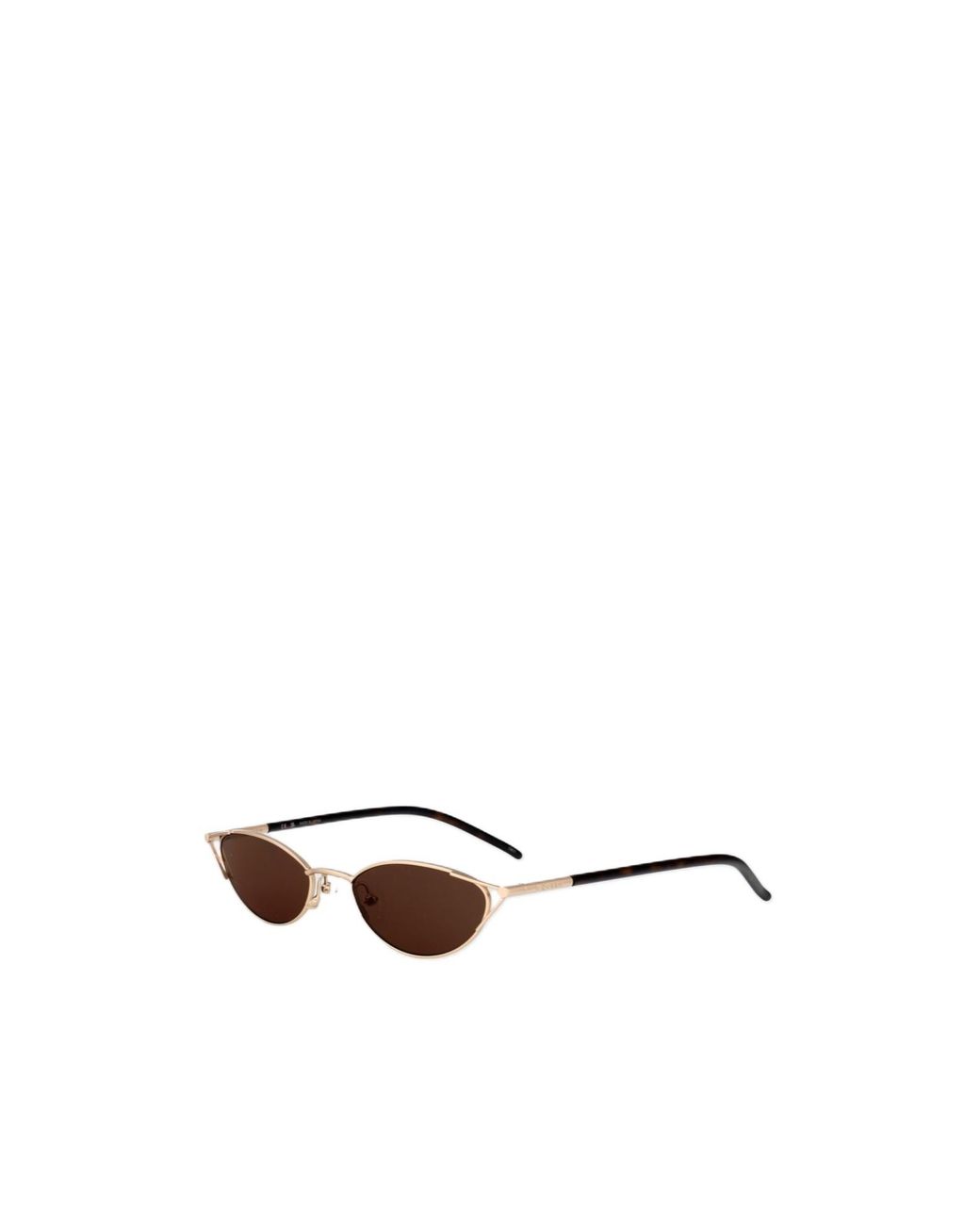 McQueen White Eyewear Oval Frame Sunglasses