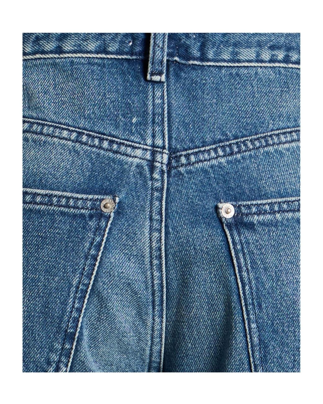 Isabel Marant Blue Straight-Leg Jeans