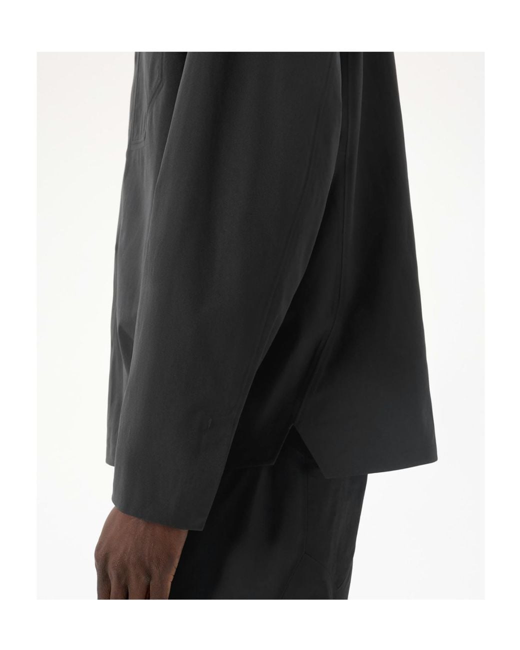 Veilance Black Arc'Teryx Utility Pocket Shirt for men