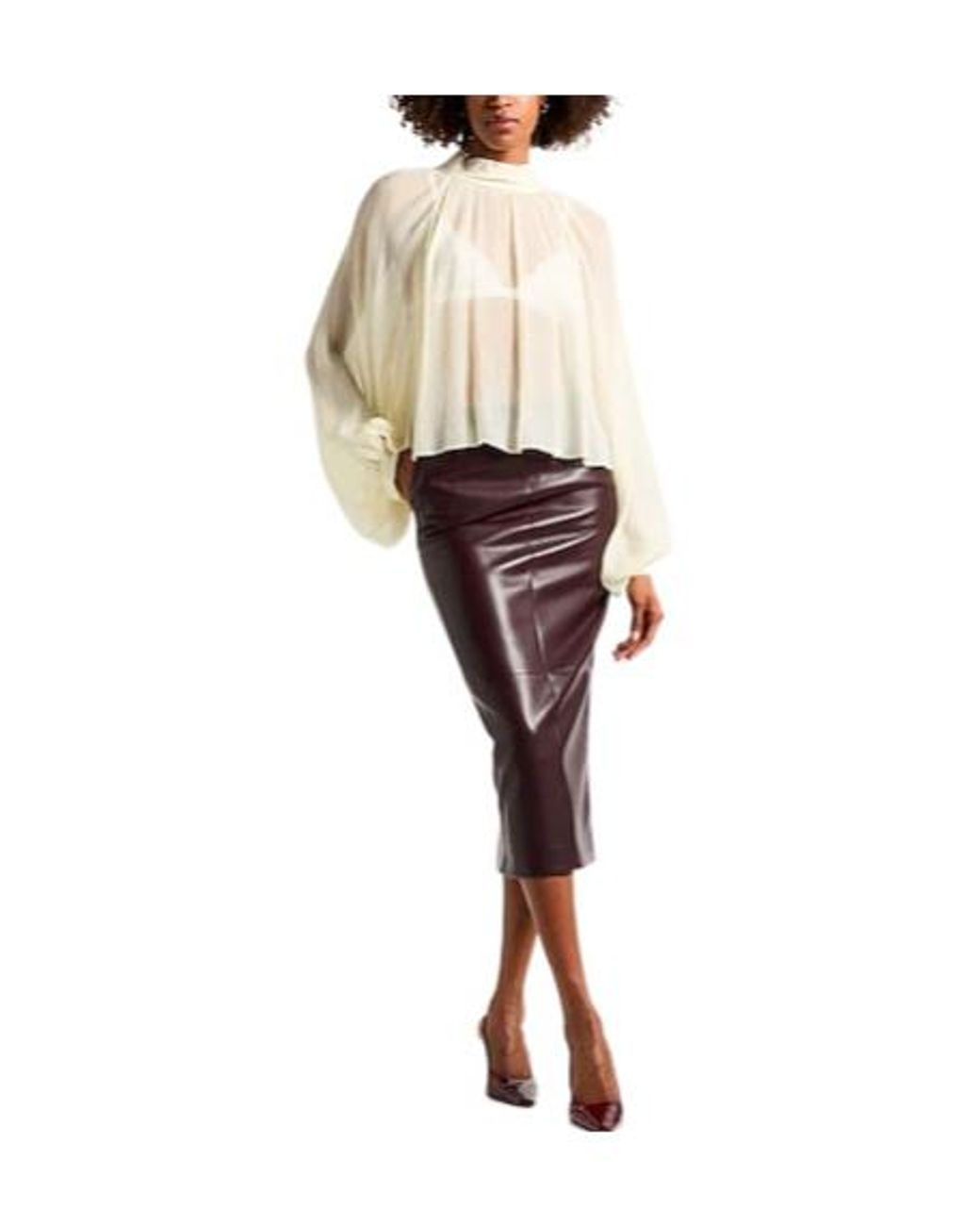 MAX&Co. White Long Sleeve Solid Color Shirt