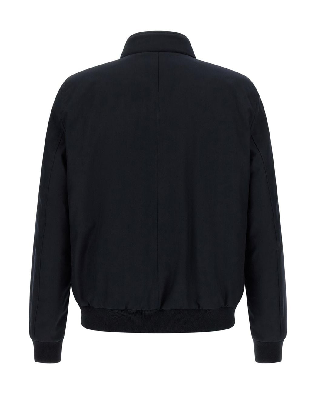 Moorer Blue Janos Quilted Bomber Jacket for men
