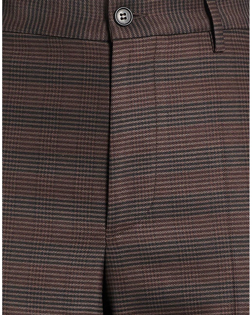 MM6 by Maison Margiela Brown Solid Color Casual Trousers