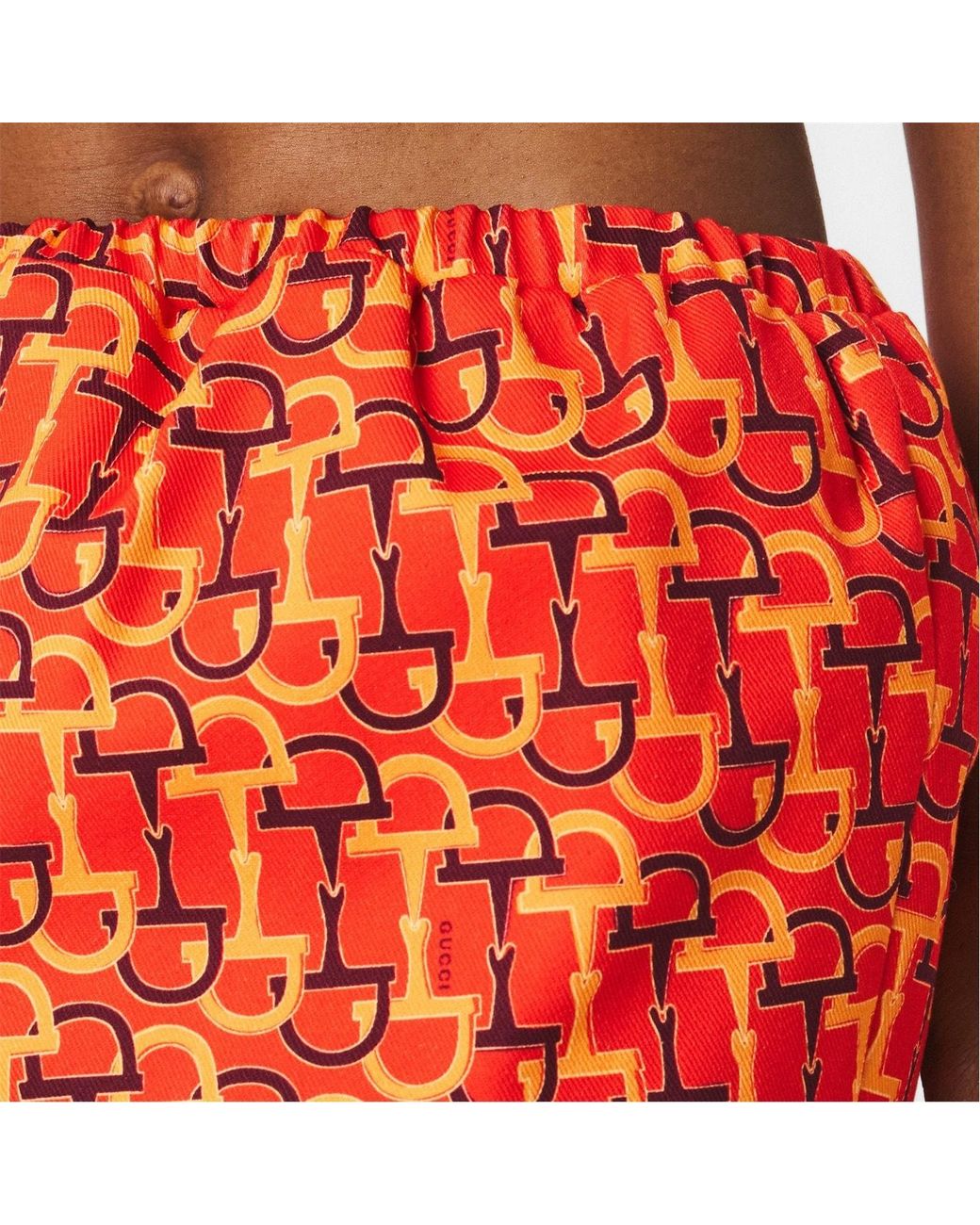 Gucci Red Horsebit Skirt