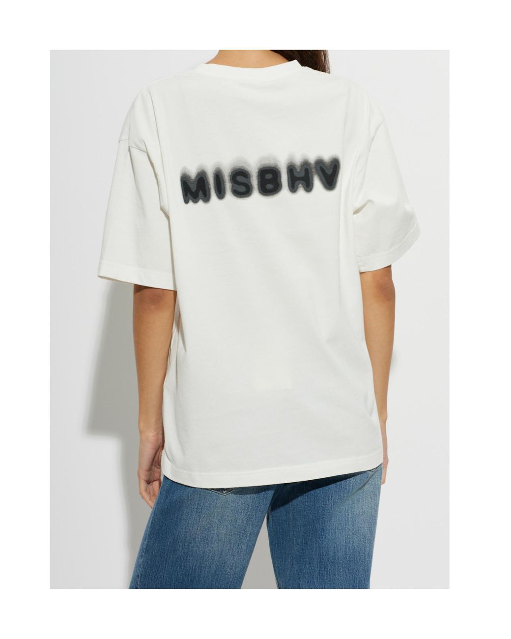 M I S B H V White Community T-Shirt for men