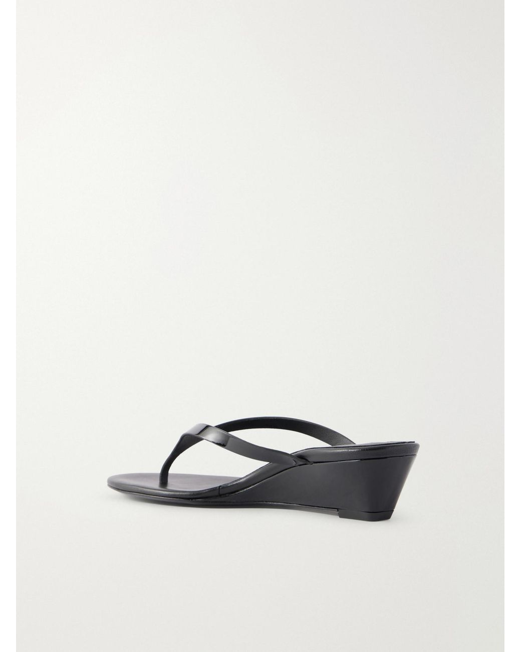Christopher Esber Black Scala Wedge Heeled Sandals