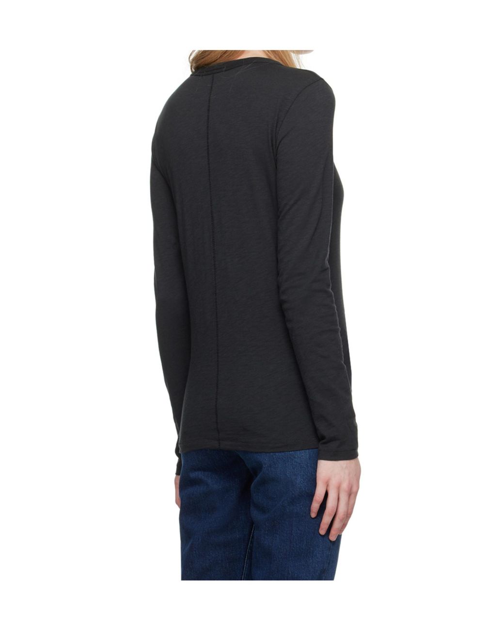 Rag & Bone Black Long-Sleeve T-Shirt