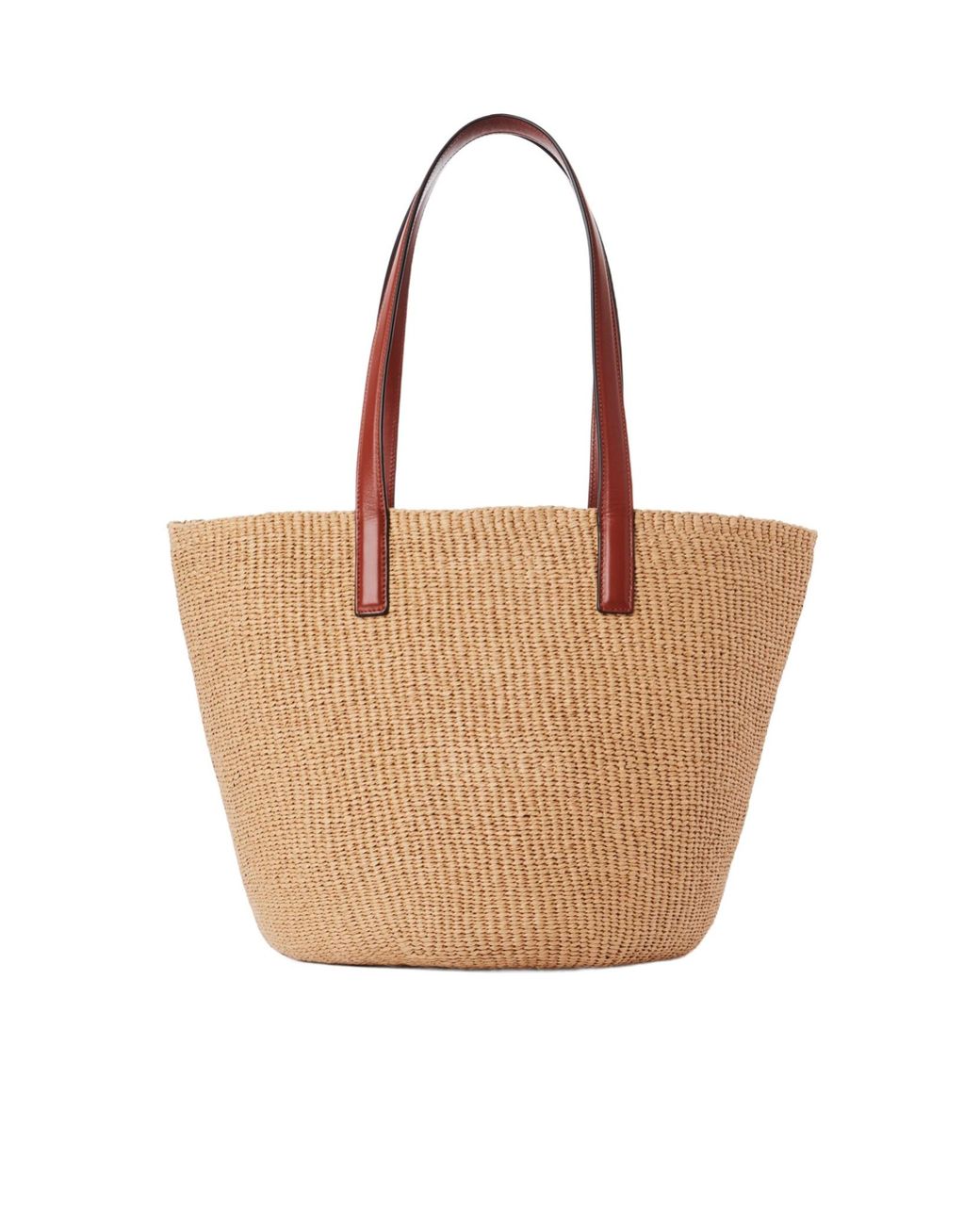 Chloé Brown Chloé Logo Detailed Large Tote Bag