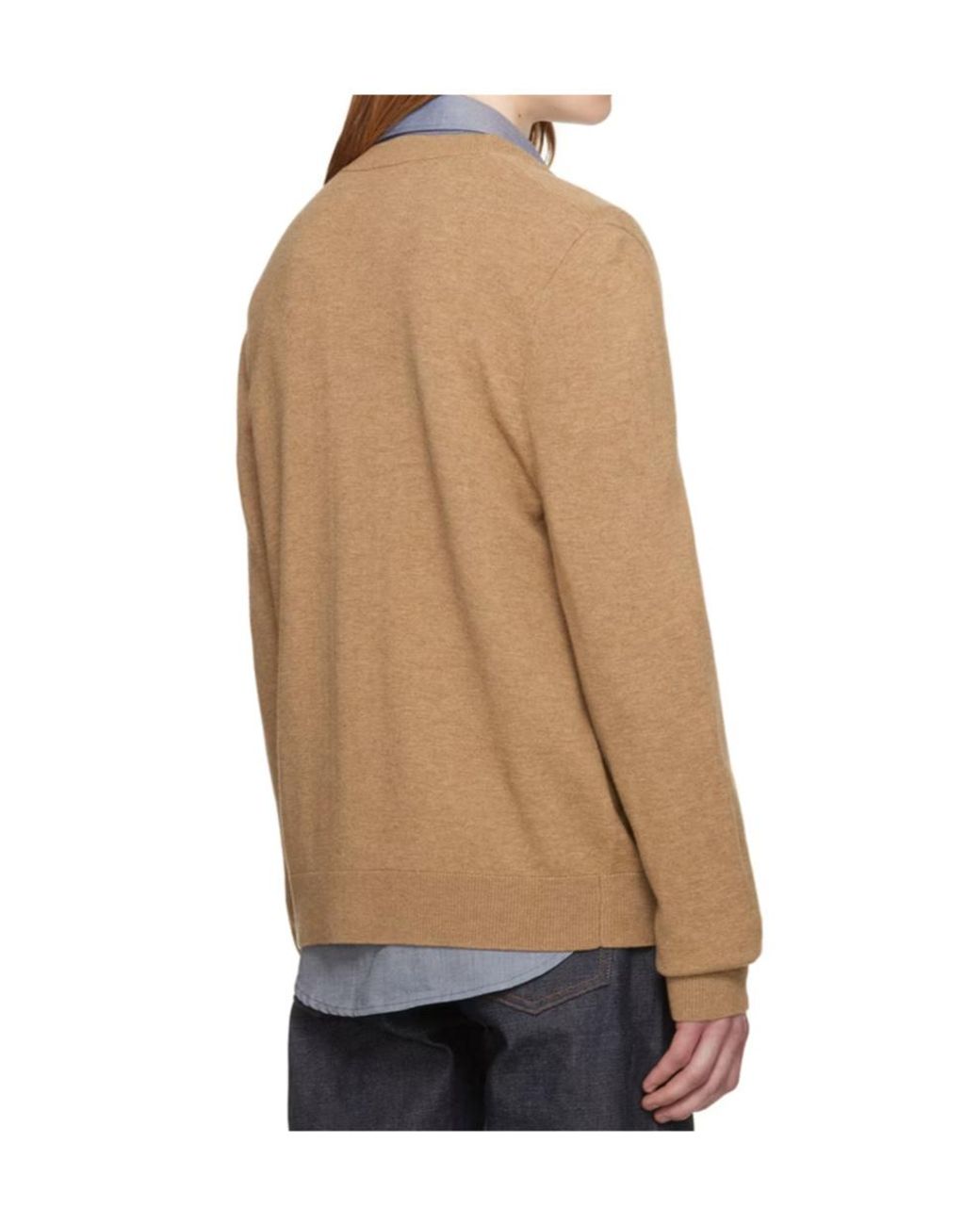 A.P.C. Natural Samuel Button-Down Cardigan for men