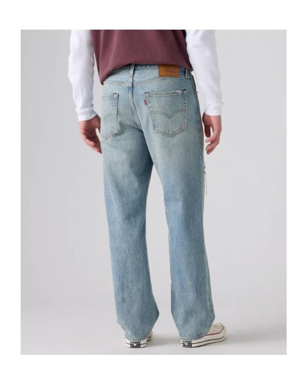 Levi's Blue 568 Loose Straight Jeans for men