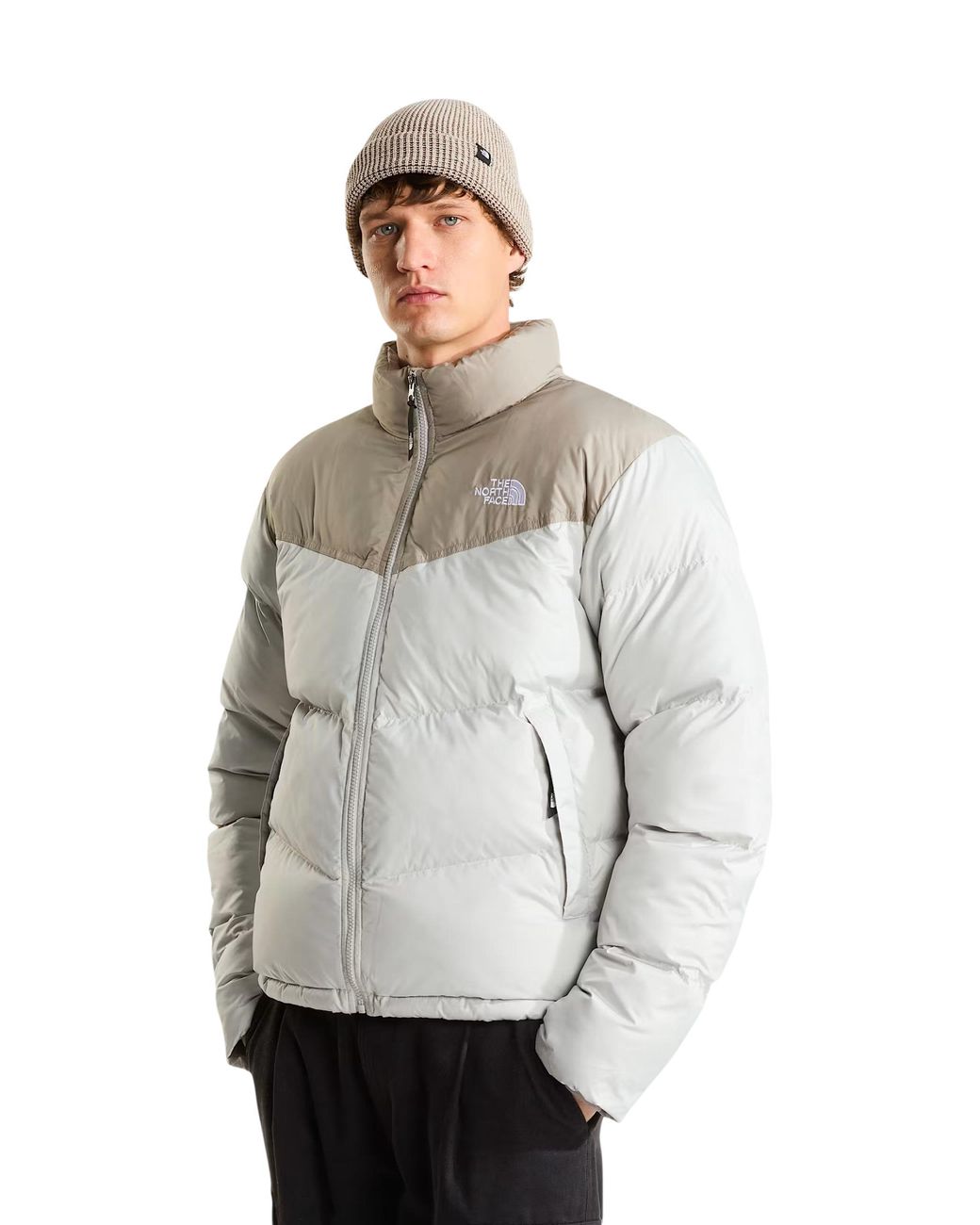 The North Face White Saikuru Logo Embroidered Jacket for men