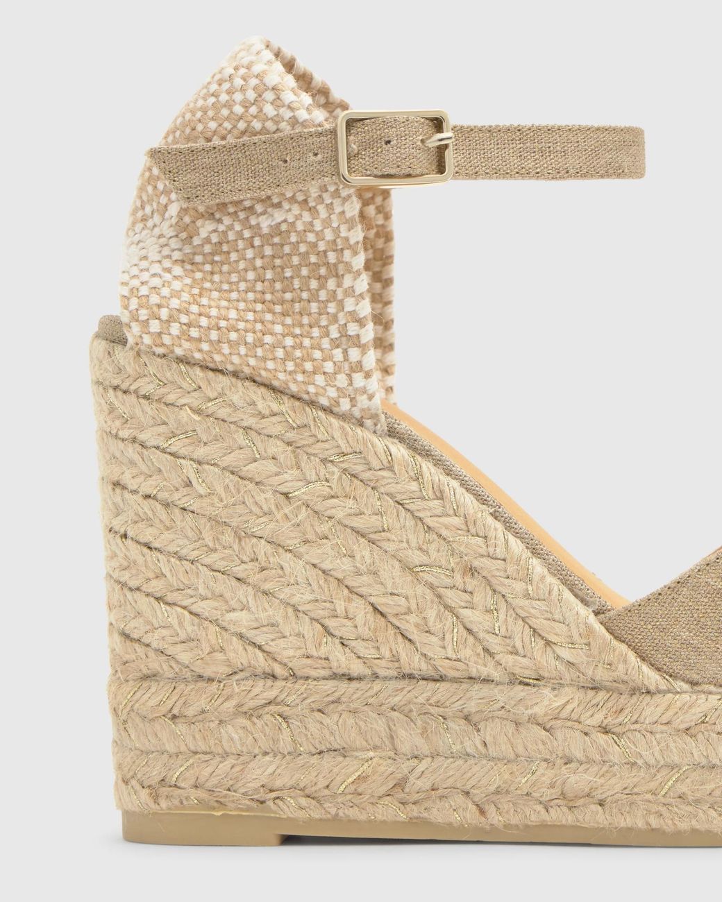 Castaner Natural Castañer Wedge Ankle-Strap Heeled Sandals