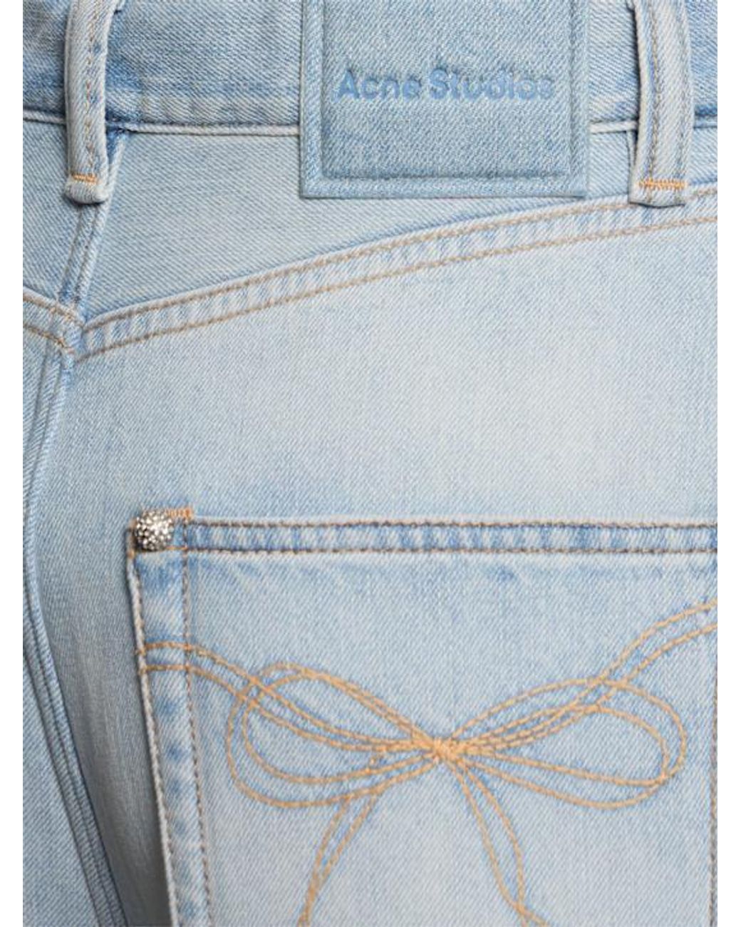 Acne Blue Belt Loop Jeans