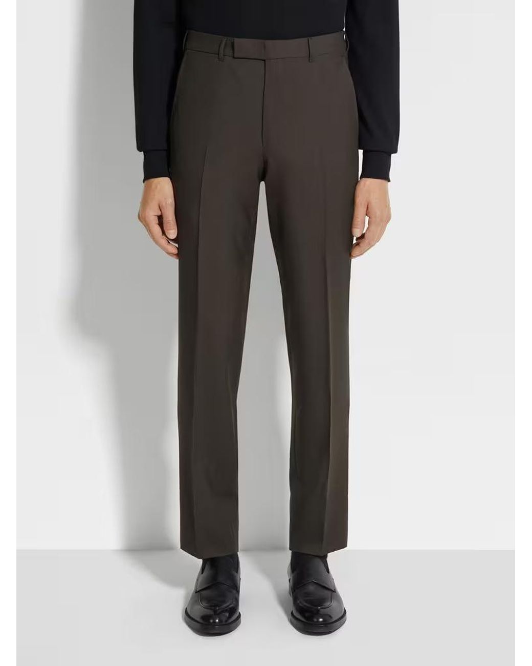 Zegna Black Single-Breasted Suit for men