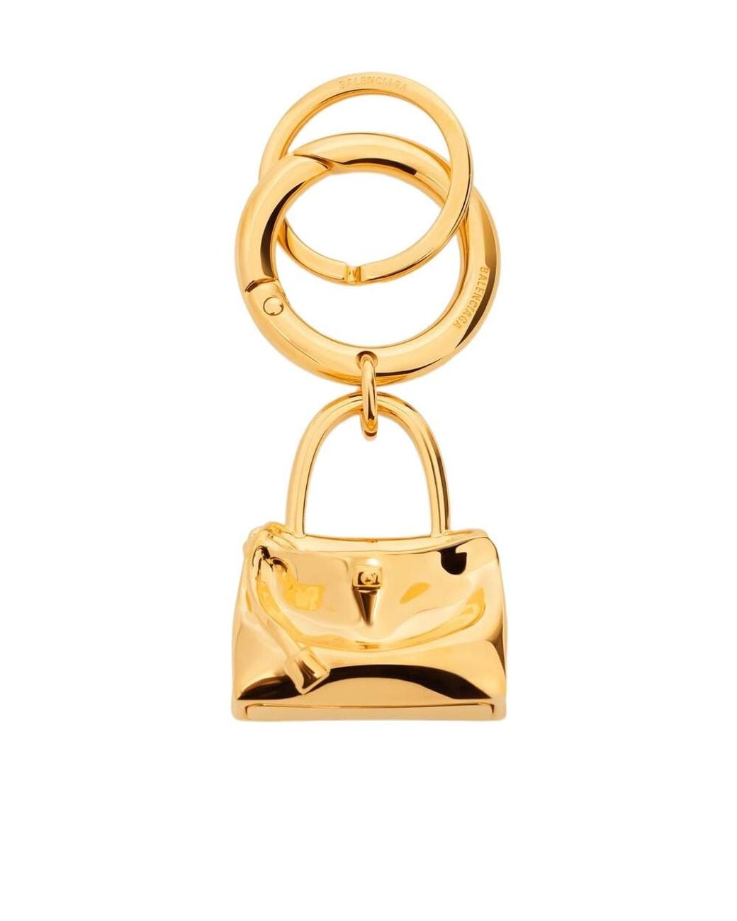Balenciaga Metallic Carousel Rodeo Keychain for men