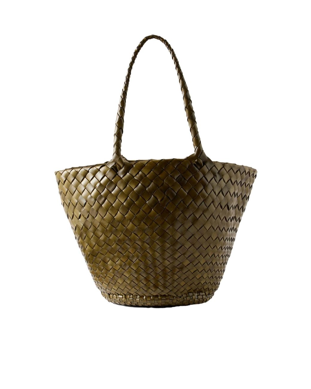 Dragon Diffusion Metallic Woven Leather Tote
