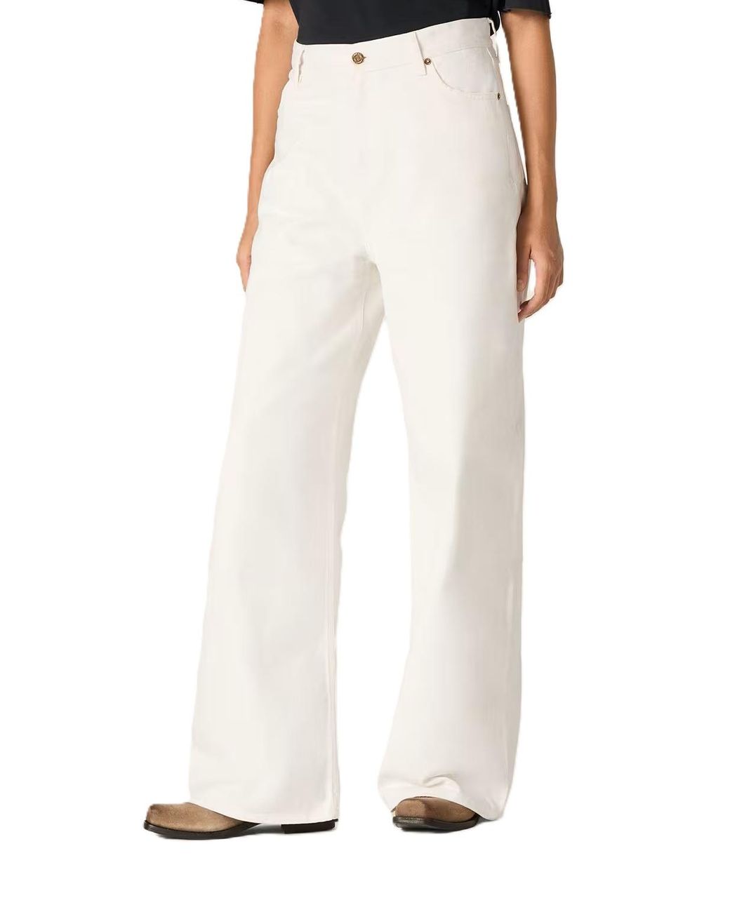 Golden Goose Deluxe Brand White Boyfriend Jeans