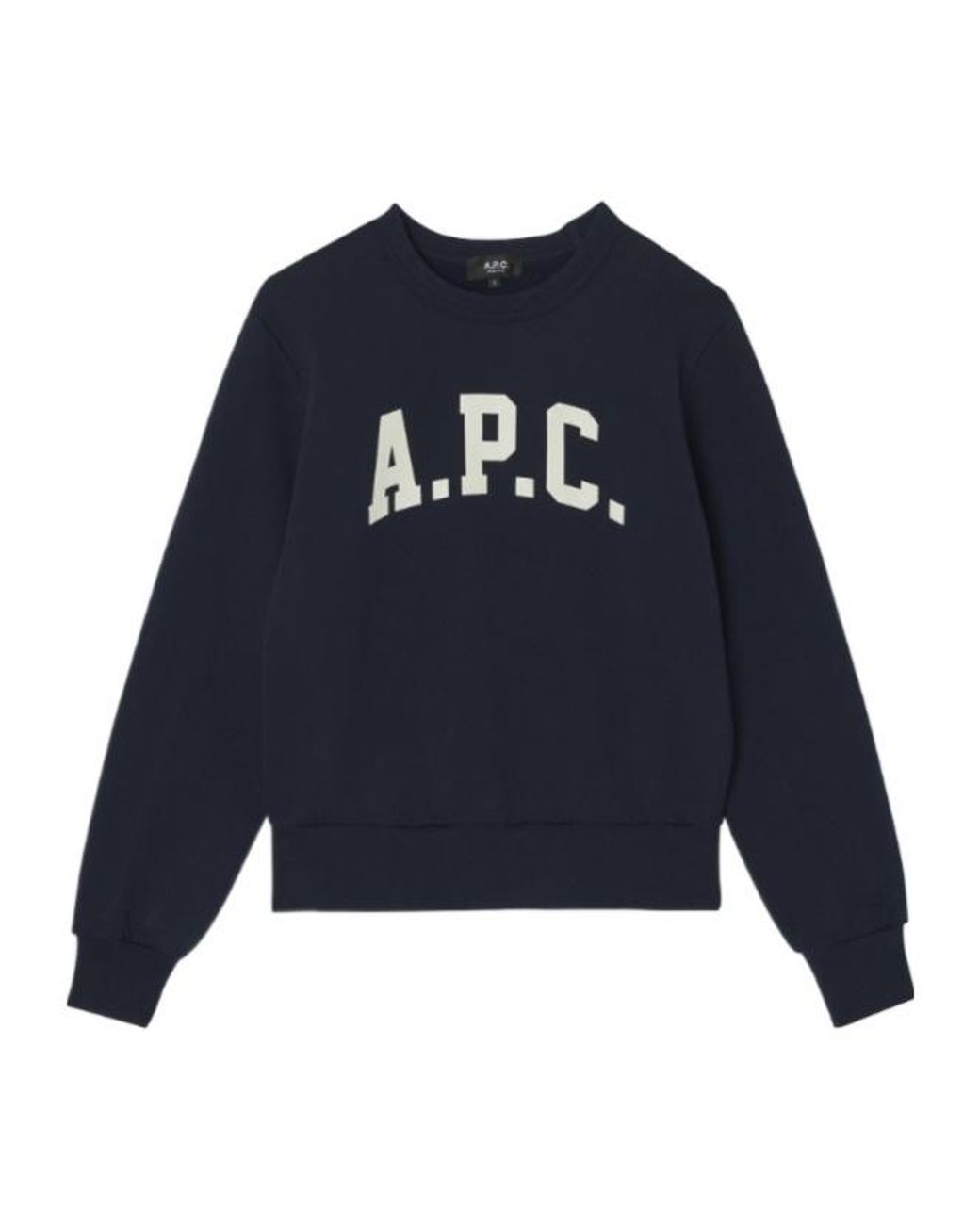 A.P.C. Blue Logo-Appliqué Sweatshirt