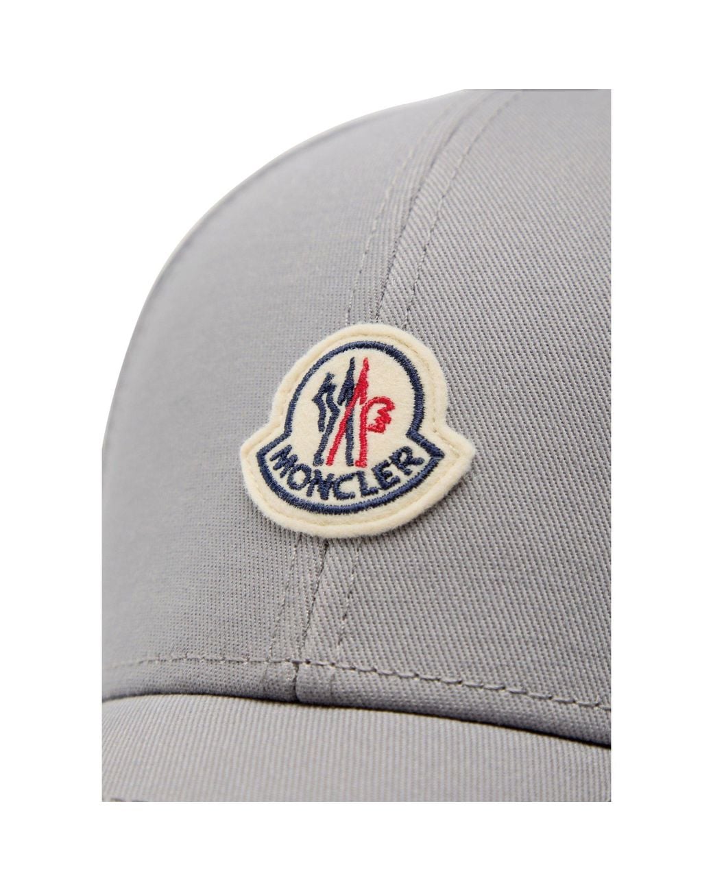 Moncler Gray Versatile Baseball Cap for men