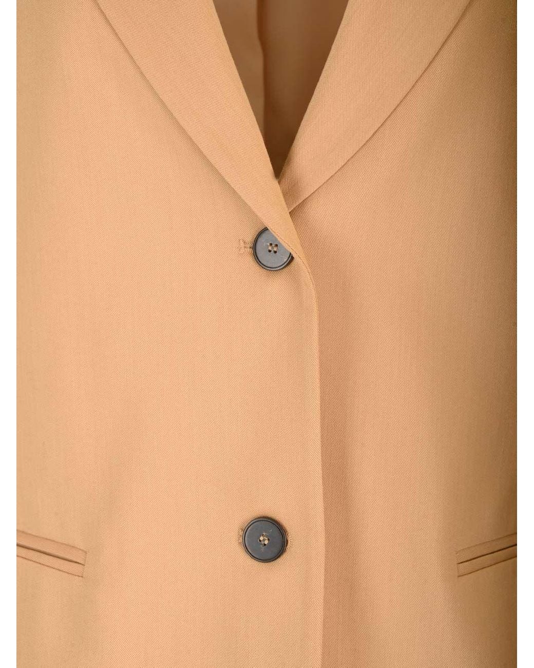 Forte_forte Natural Twill Single-Breasted Jacket