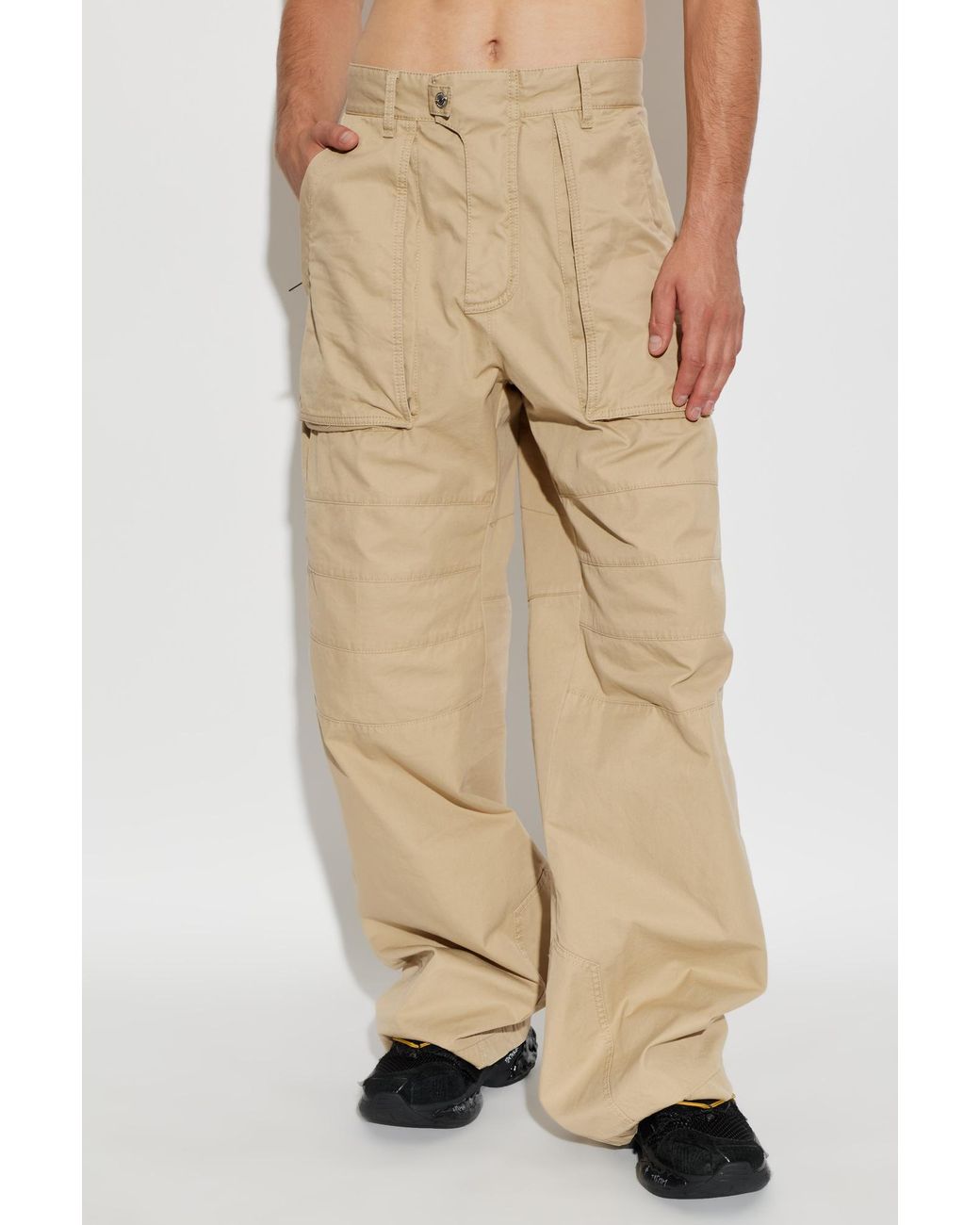 DSquared² Natural Wide Leg Cargo Pants for men