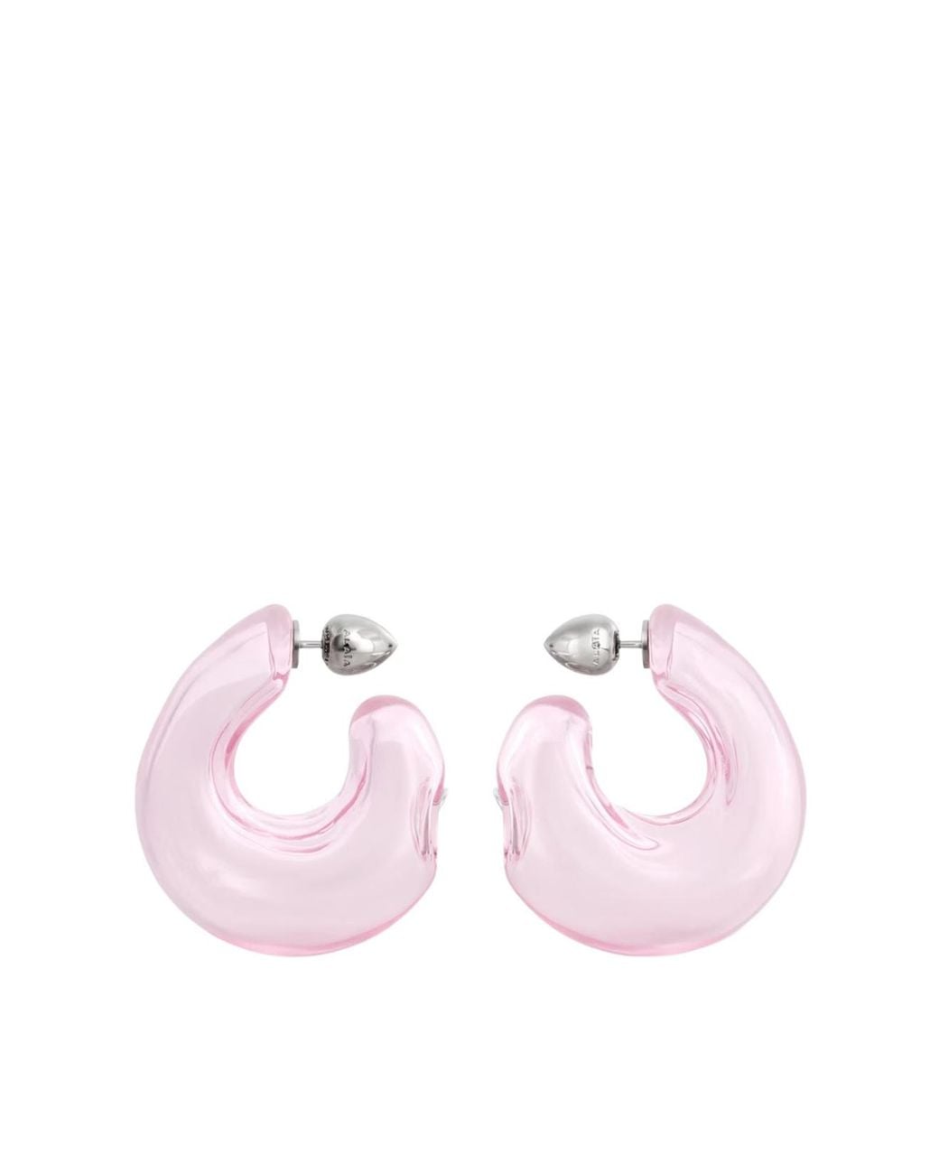 Alaïa Pink Bubble Hoops Earrings