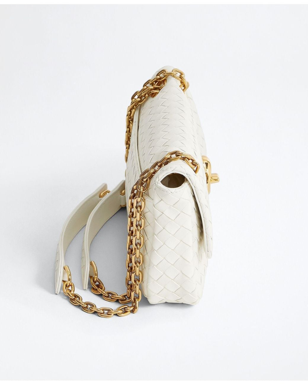 Bottega Veneta Natural Baby Madison Shoulder Bag