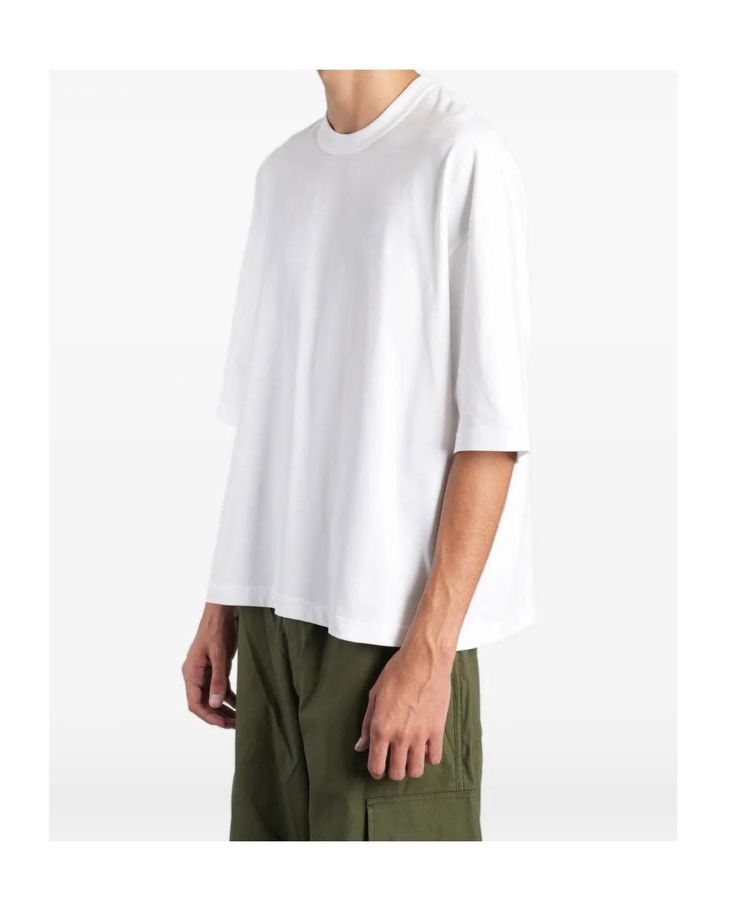 Comme des Garçons White Logo-Tag T-Shirt for men