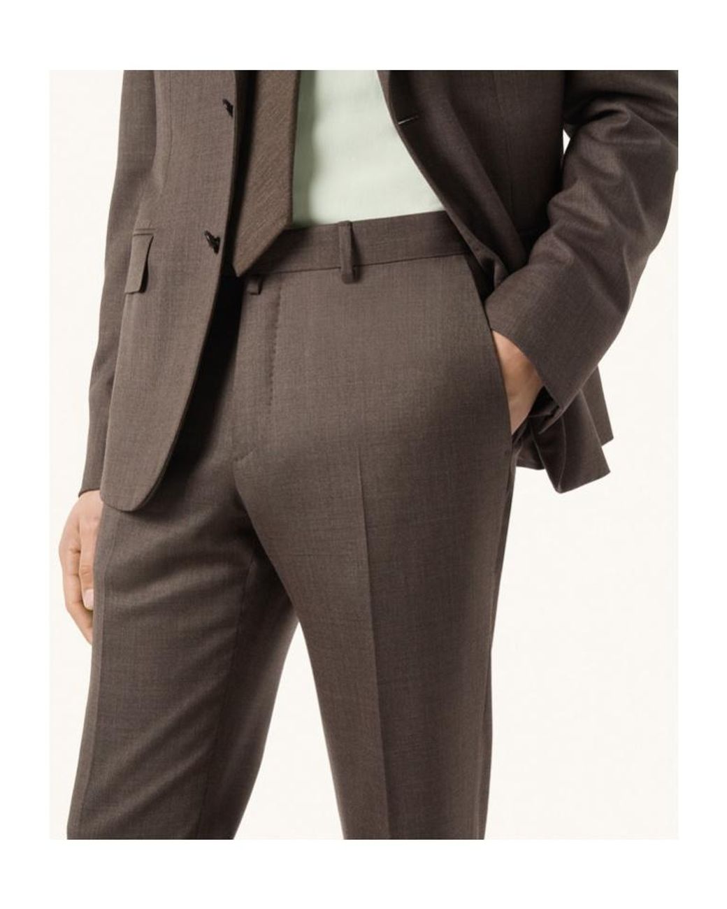 Loro Piana Brown International Suit for men