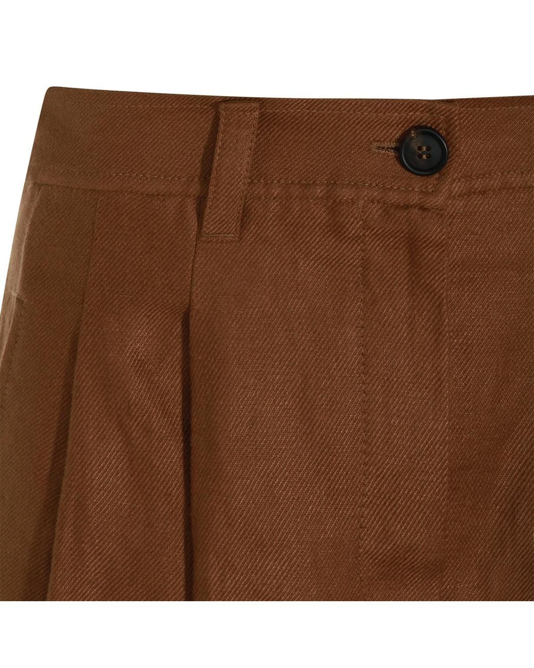 Brunello Cucinelli Brown Monili Detailed Midi Skirt