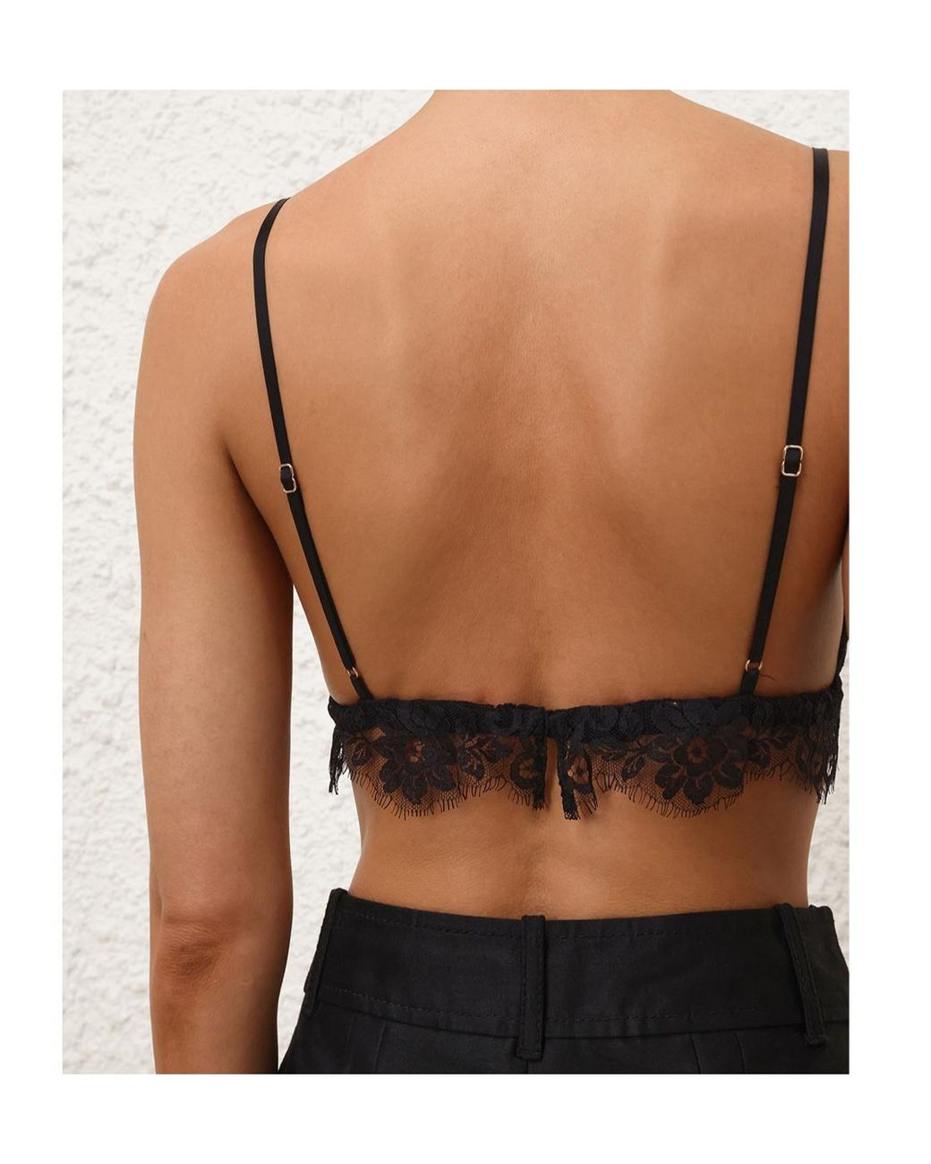 Zimmermann Black Teddy Bralette