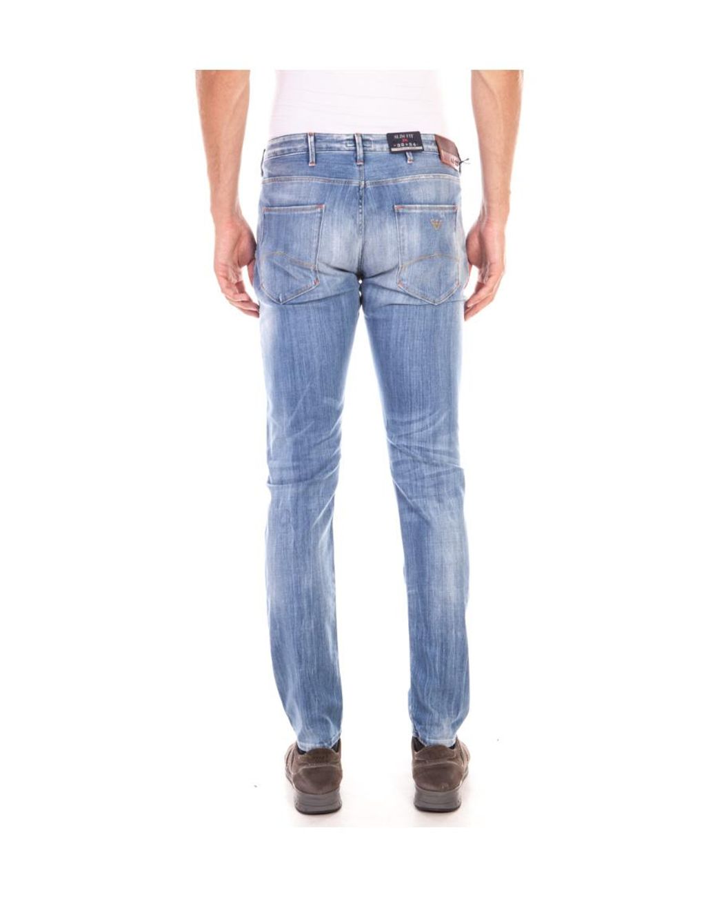 Armani Jeans Blue Straight Jeans for men