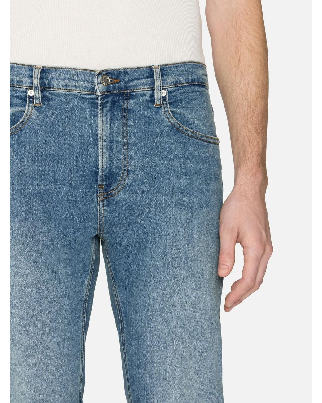 FRAME Blue Jeans With Belt Loops for men