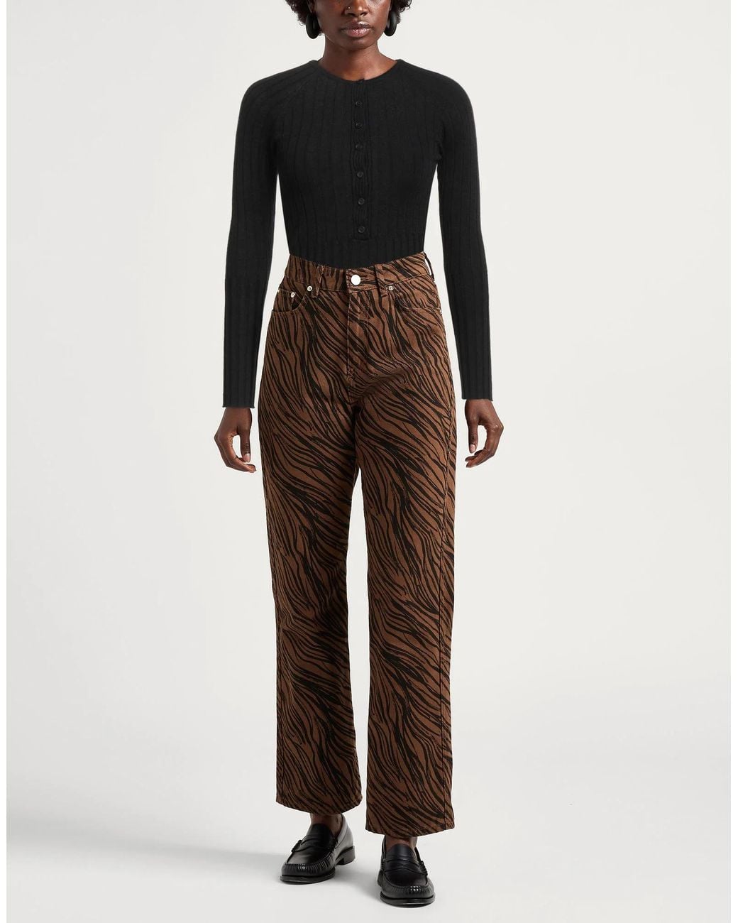 MAX&Co. Black Ribbed-Knit Jumper
