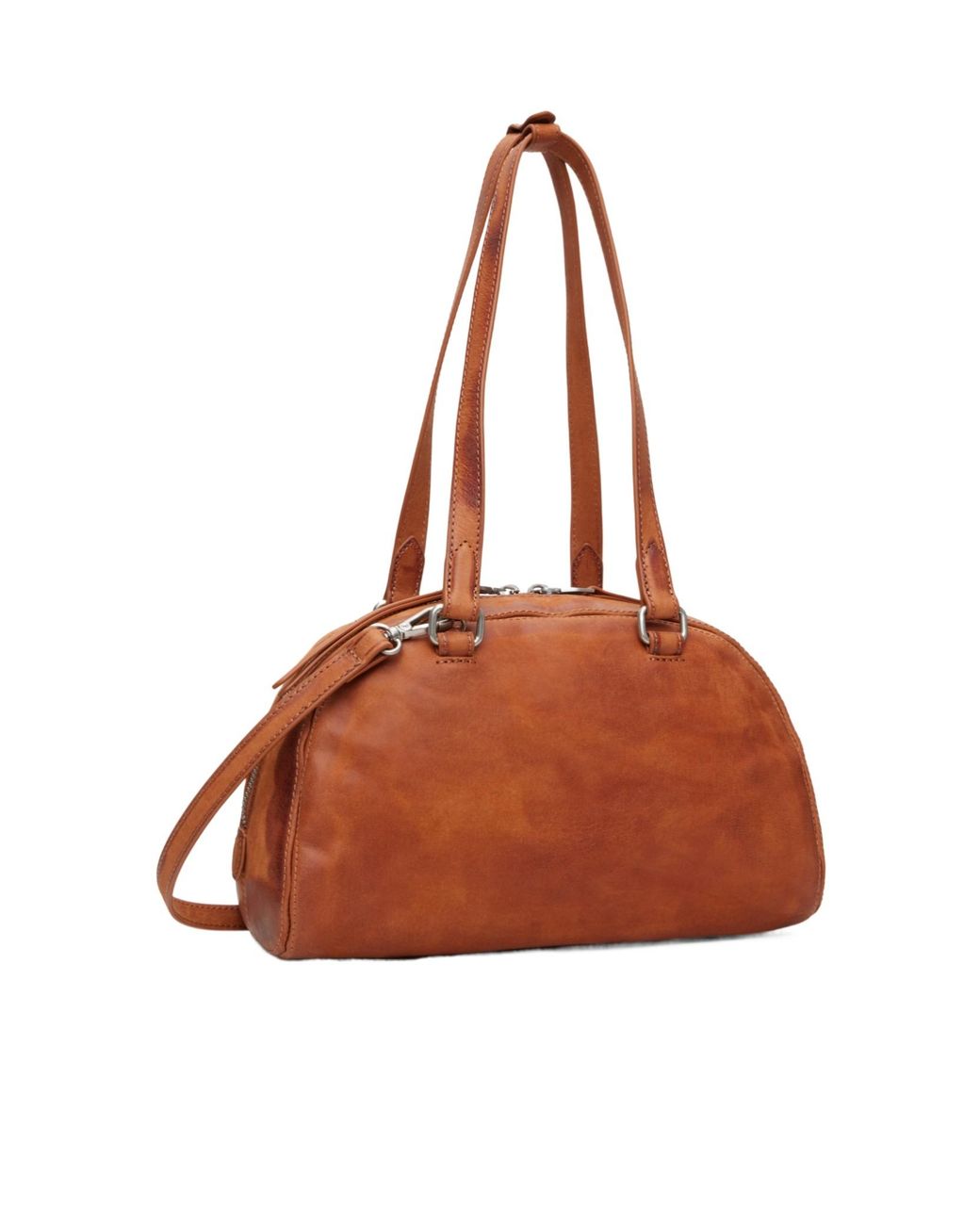 DIESEL Brown 1Dr Dome Soft Shoulder Bag for men