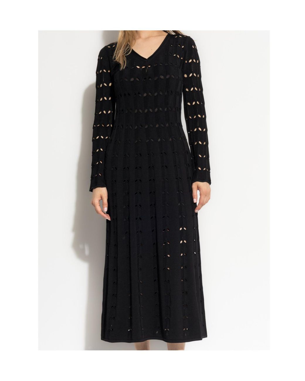 Zimmermann Black Rhiannon Pointelle Maxi Dress