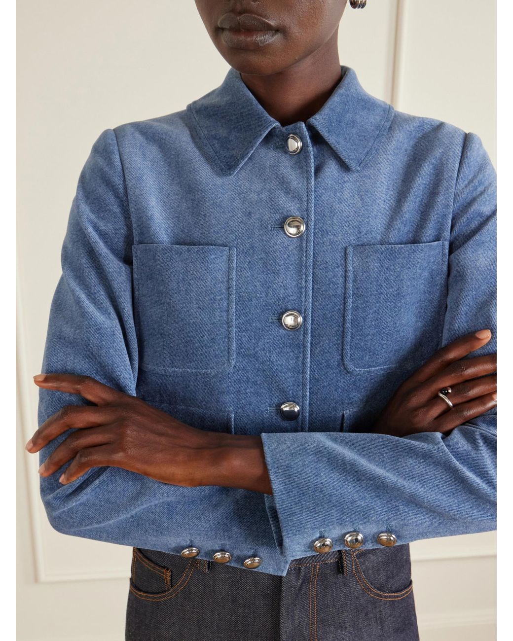 Altuzarra Blue Cotton Jacket